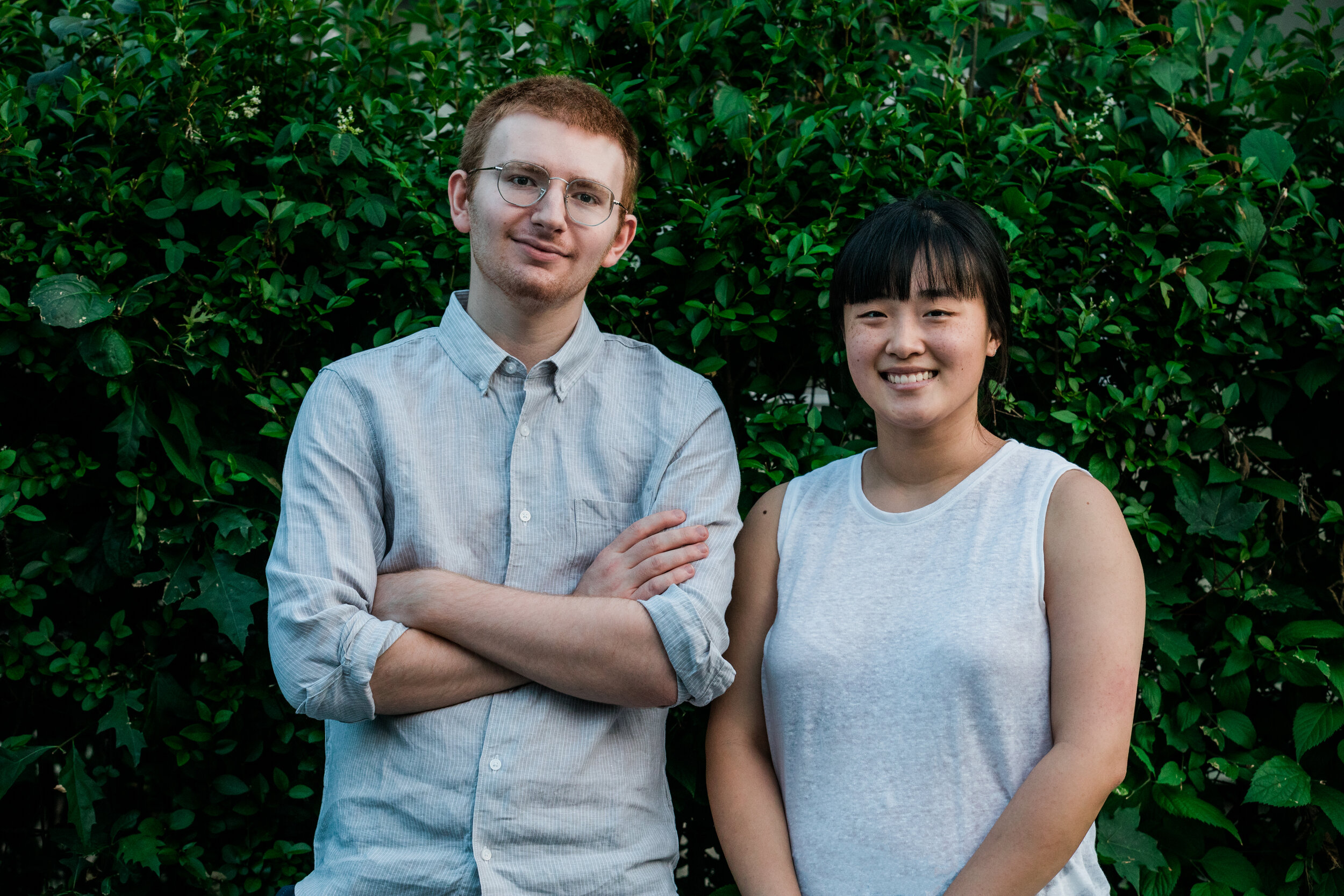 Westen Johnson (left) and Julie Joo (right). Photo by Rue Sakayama Photography.